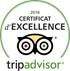 Certificat d'excellence tripadvisor